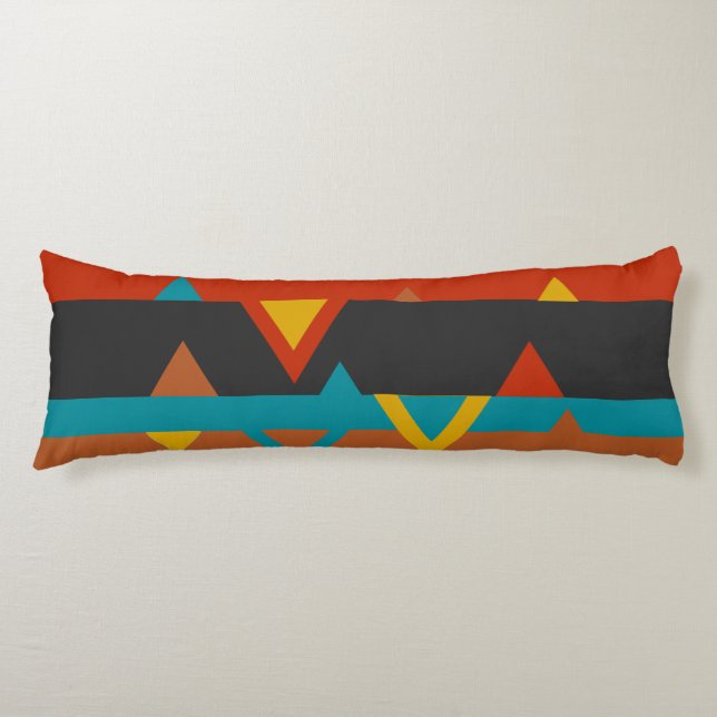 Southwest Geometric Body Pillow (Front)