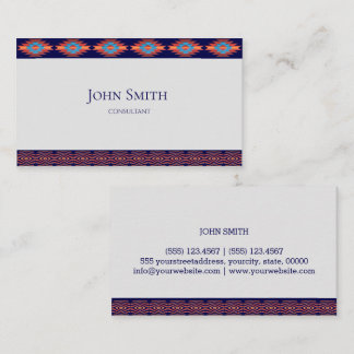 Southwest geometric design business card