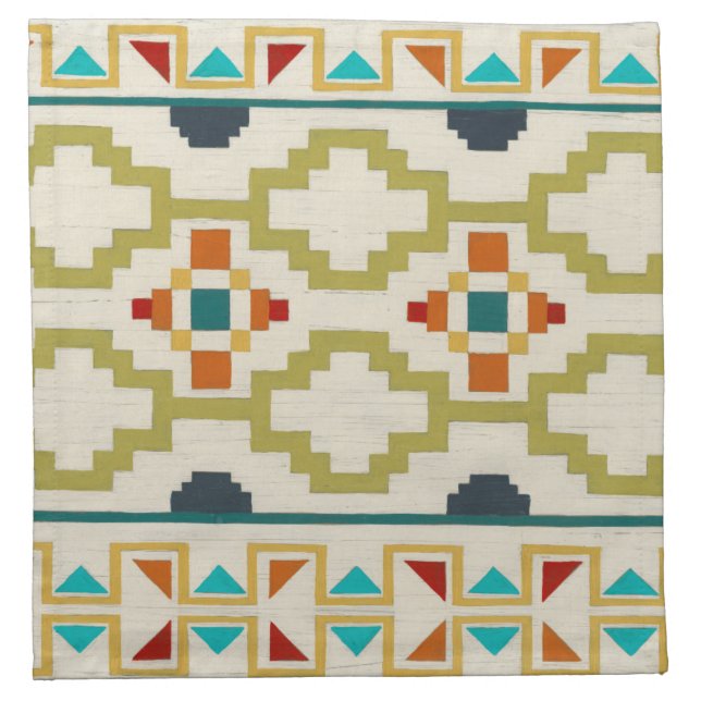 Southwest Geometry I Cloth Napkin (Front)