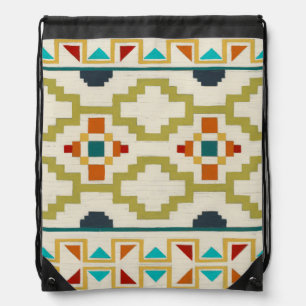 Southwest Geometry I Drawstring Bag
