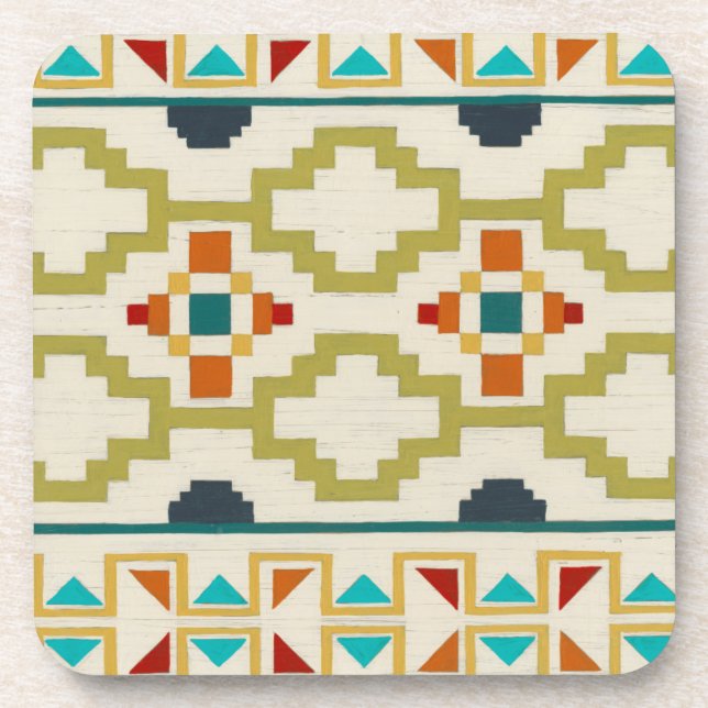 Southwest Geometry I Drink Coaster (Front)