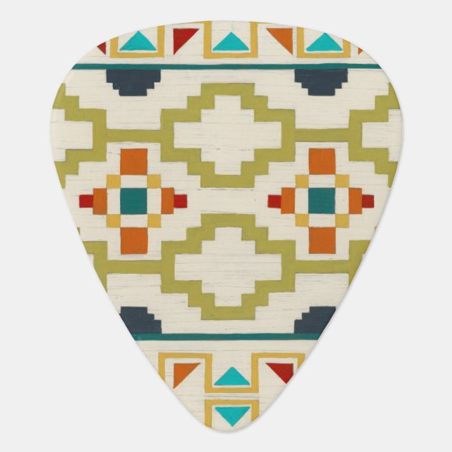 Southwest Geometry I Guitar Pick (Front)