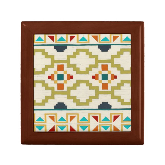 Southwest Geometry I Keepsake Box (Front)