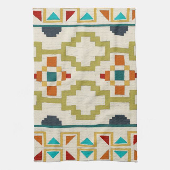 Southwest Geometry I Kitchen Towel (Vertical)
