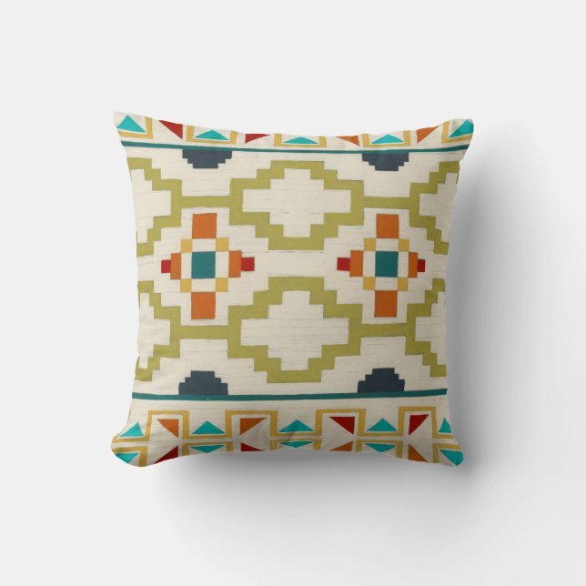 Southwest Geometry I Throw Pillow (Front)