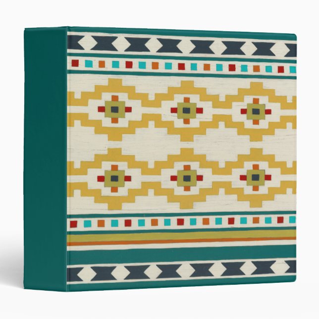 Southwest Geometry III 3 Ring Binder (Front/Spine)