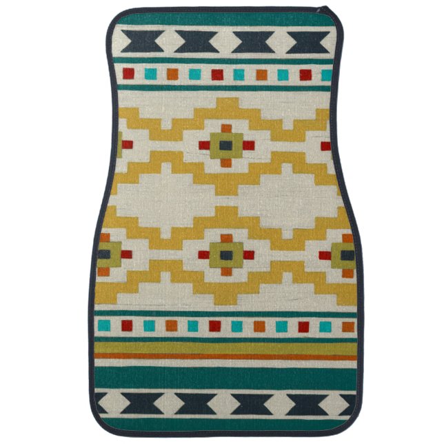 Southwest Geometry III Car Floor Mat (Front)