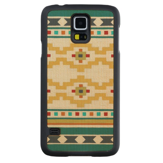 Southwest Geometry III Carved Maple Galaxy S5 Slim Case (Back)