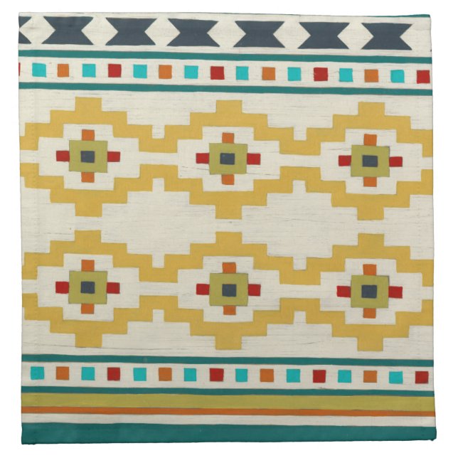 Southwest Geometry III Cloth Napkin (Front)
