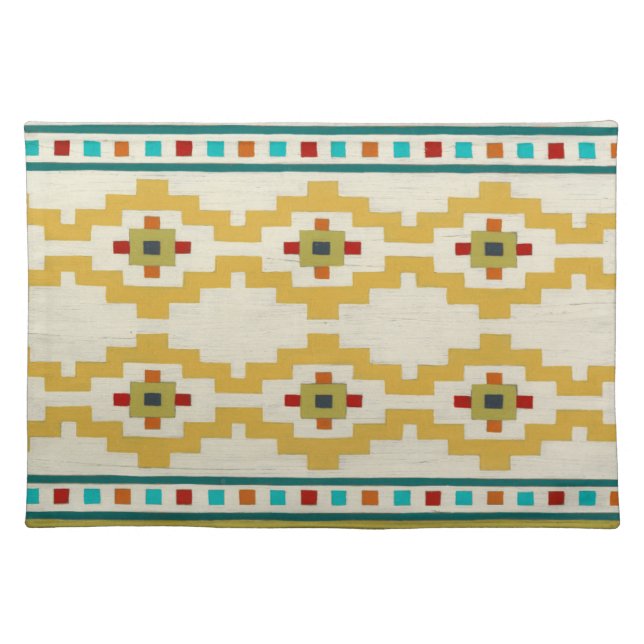 Southwest Geometry III Cloth Placemat (Front)