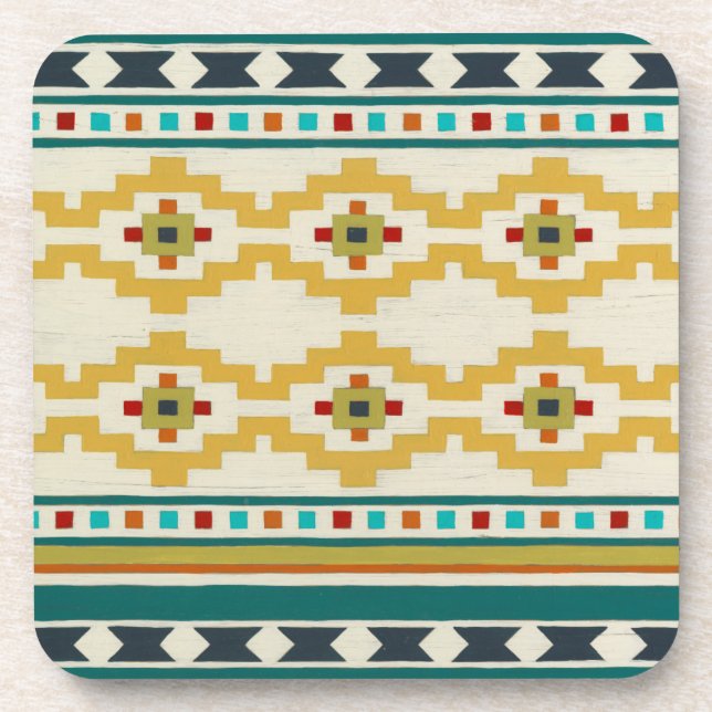 Southwest Geometry III Drink Coaster (Front)