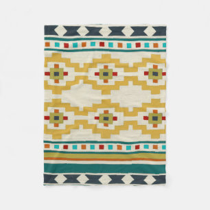 Southwest Geometry III Fleece Blanket