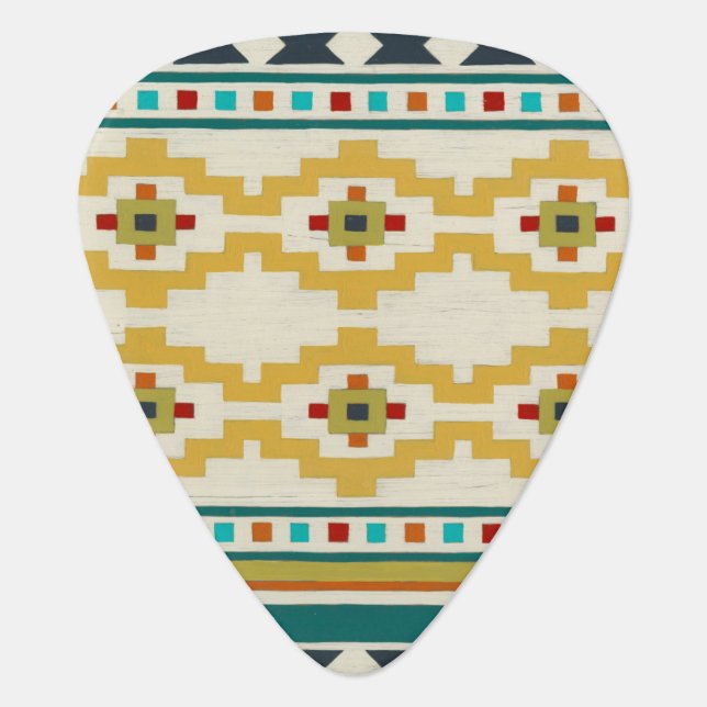 Southwest Geometry III Guitar Pick (Front)