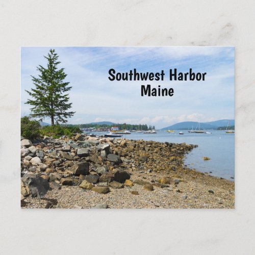 Southwest Harbor in Maine Postcard