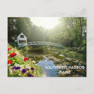 Southwest Harbor Maine Mount Desert Island Travel Postcard