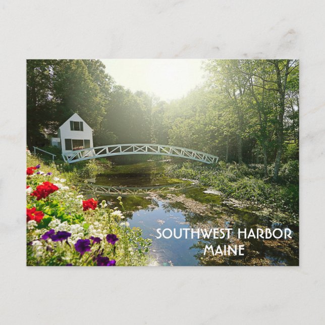 Southwest Harbor Maine Mount Desert Island Travel Postcard (Front)