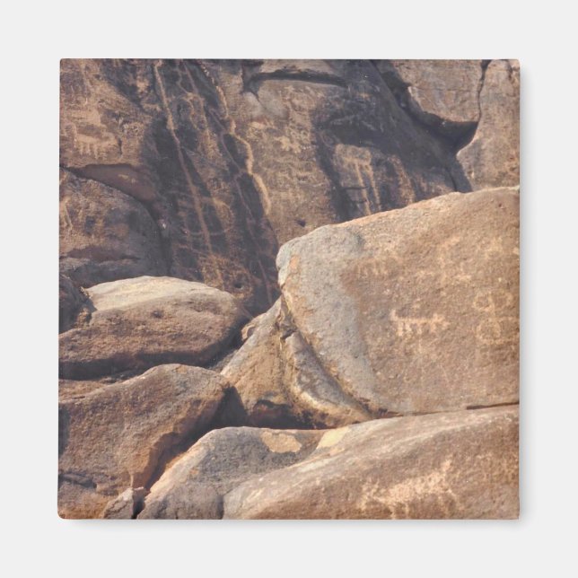 Southwest Hieroglyphs Photo Designed Refrigerator Magnet (Front)