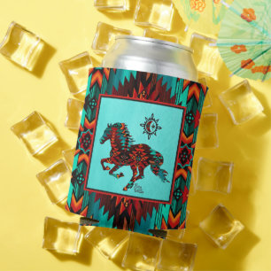 Southwest Horse Can Cooler