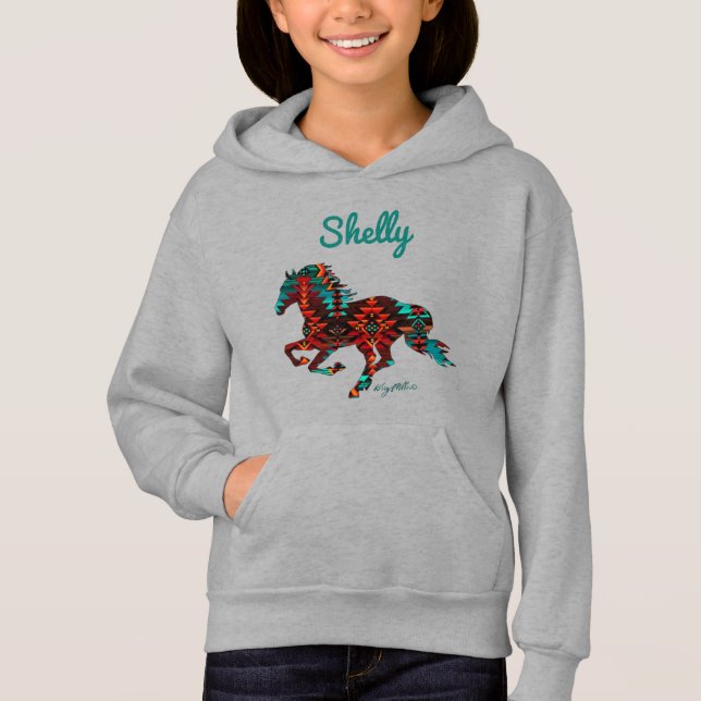 Southwest Horse Hoodie (Front)