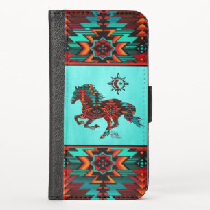 Southwest Horse iPhone Wallet Case