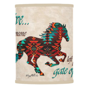 Southwest Horse Lamp Shade