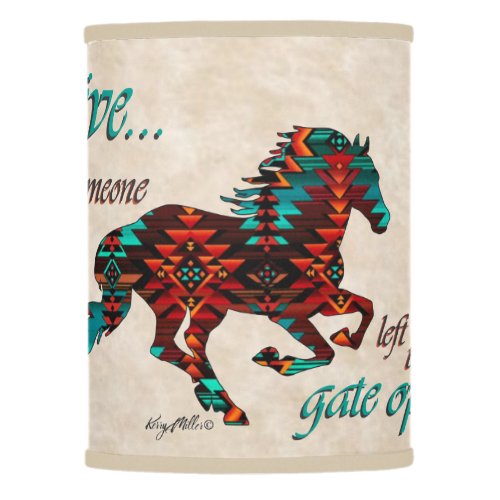 Southwest Horse Lamp Shade