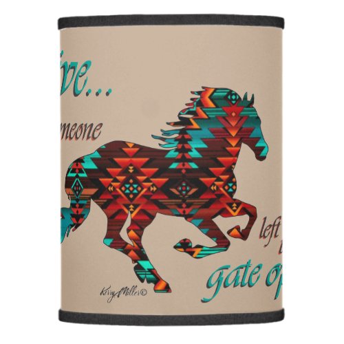 Southwest Horse Lamp Shade