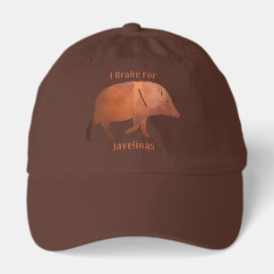 Southwest I Brake For Javelinas Personalized Hat