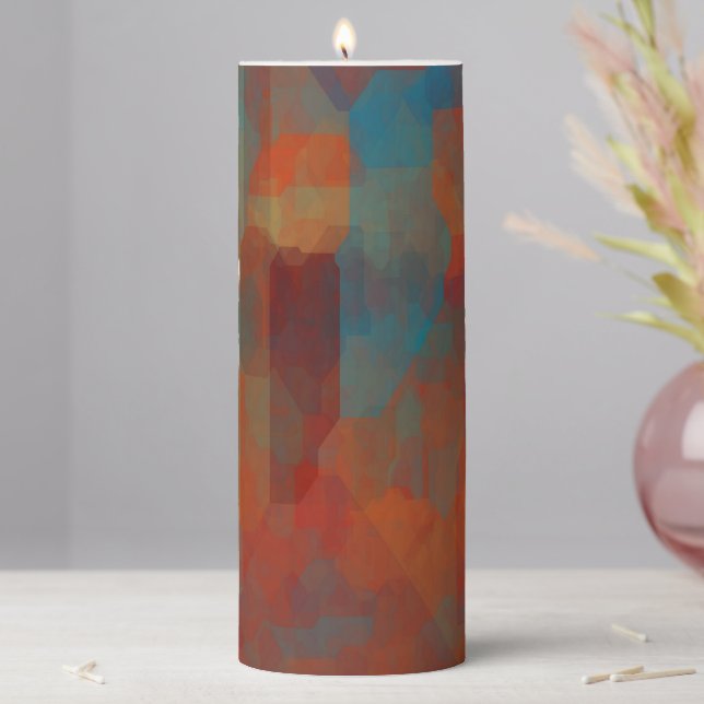 Southwest Illusion Pillar Candle (In Situ)