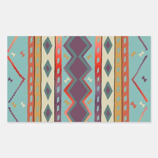 Southwest Indian Blanket Design Sticker (Front)