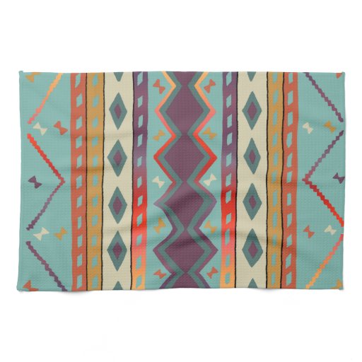 Southwest Indian Design Cotton Kitchen Towel | Zazzle