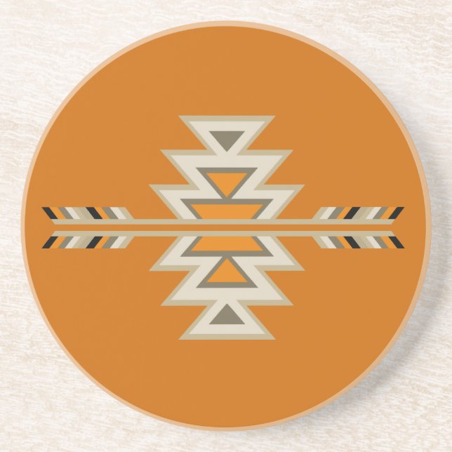 Southwest Indian Design Drink Coaster (Front)