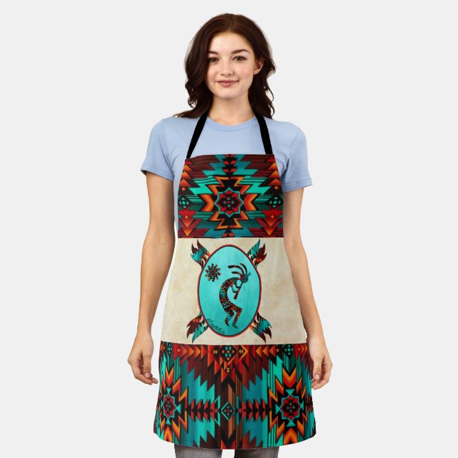 Southwest Kokopelli Apron (Worn)
