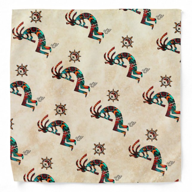 Southwest Kokopelli  Bandana (Front)