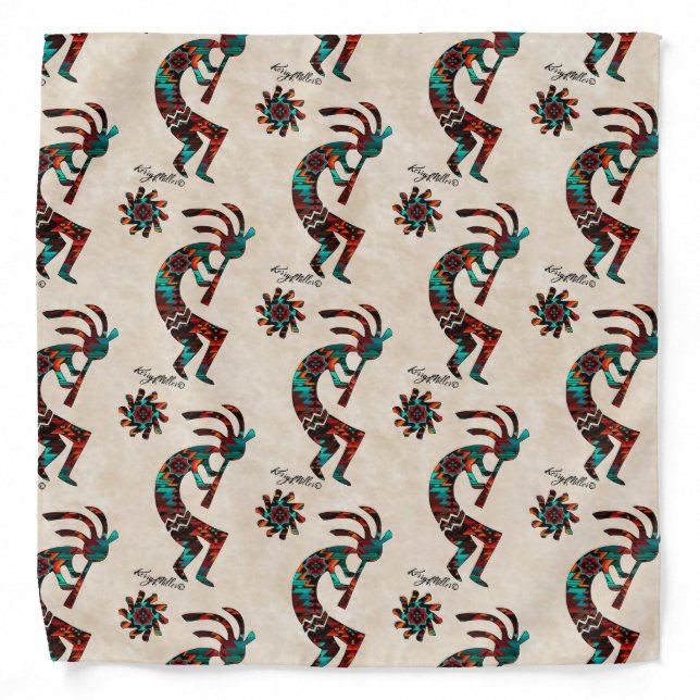 Southwest Kokopelli  Bandana (Front)