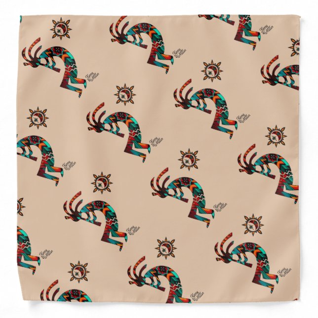 Southwest Kokopelli  Bandana (Front)