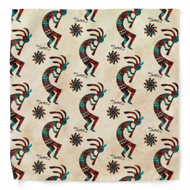 Southwest Kokopelli  Bandana (Front)