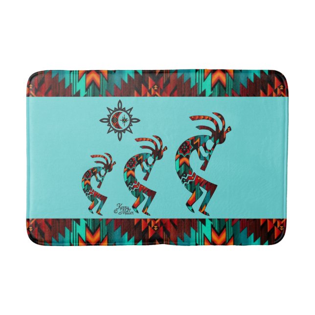 Southwest Kokopelli Bath Mat (Front)