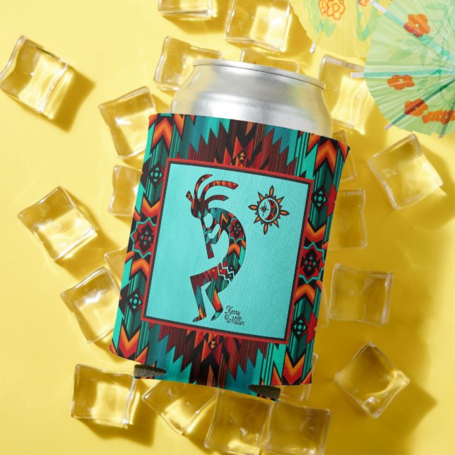 Southwest Kokopelli Can Cooler (In Situ Summer)