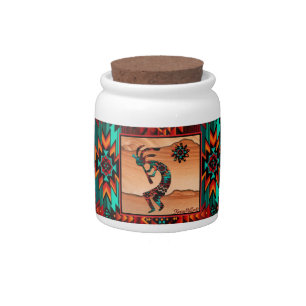 Southwest Kokopelli Candy Jar