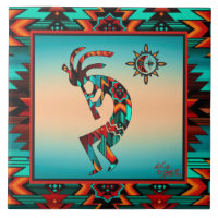 Southwest Kokopelli CERAMIC TILE