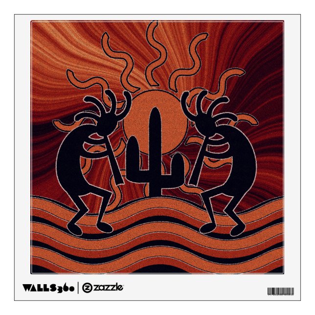 Southwest Kokopelli Decor Wall Decal (Front)