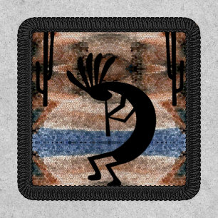 Southwest Kokopelli Desert Mosaic Patch