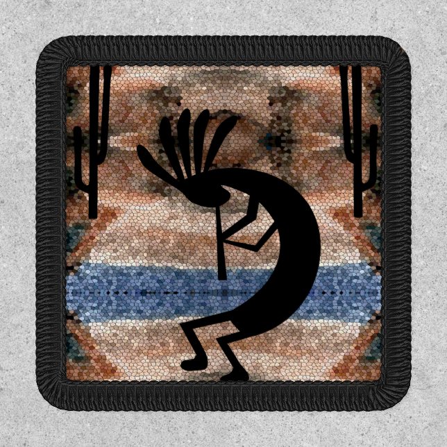 Southwest Kokopelli Desert Mosaic Patch (Front)