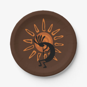 Southwest Kokopelli Desert Sun 7" Paper Plates