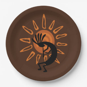 Southwest Kokopelli Desert Sun 9" Paper Plates