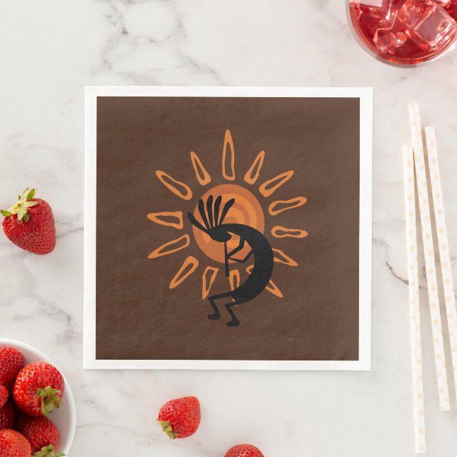 Southwest Kokopelli Desert Sun Paper Dinner Napkins (Insitu)
