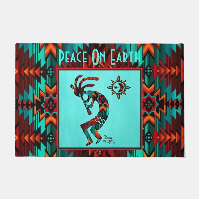 Southwest Kokopelli Doormat (Front)