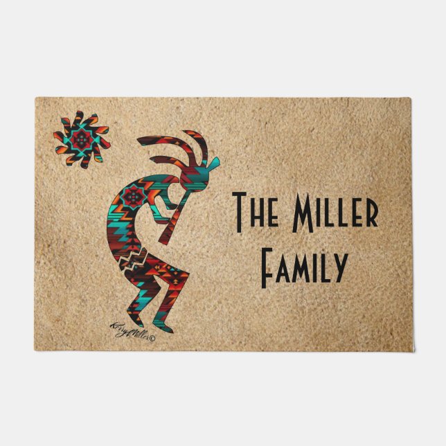 Southwest Kokopelli Doormat (Front)