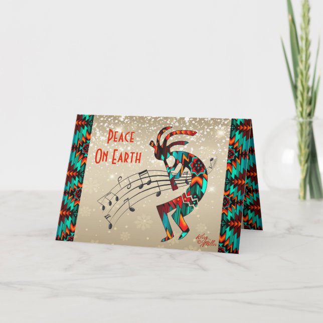 Southwest Kokopelli Holiday Card (Front)